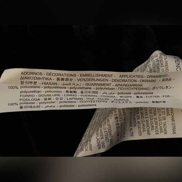 Zara Black Faux Leather Shearling Biker Jacket - Picture 10 of 12